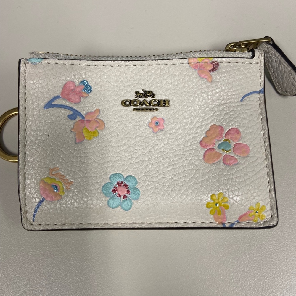 Coach floral wallet